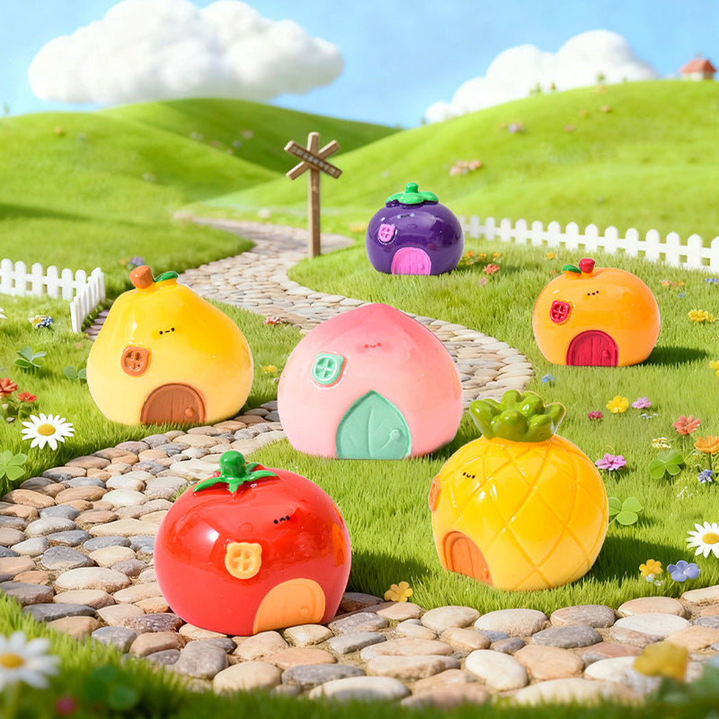 Colorful Fruit House Garden Ornament, product view 1