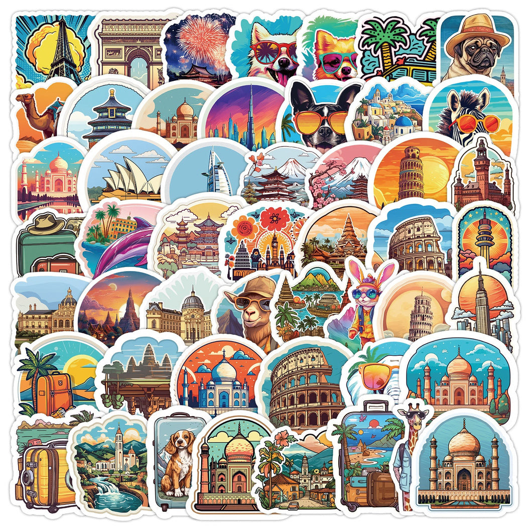 Lunira - Nordic Travel Landmark Sticker Pack - product view 1