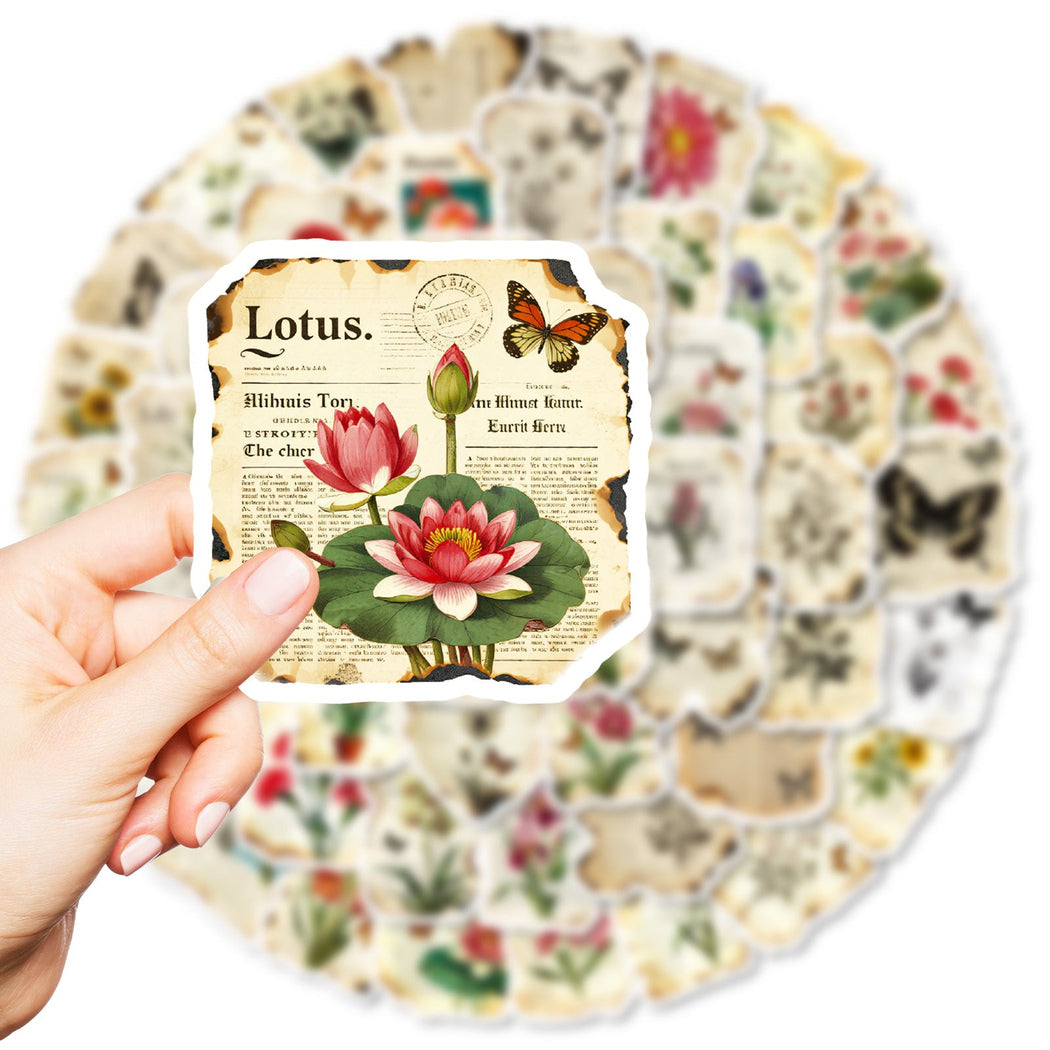 Lunira - Vintage Botanical Butterfly Sticker Pack - product view 1