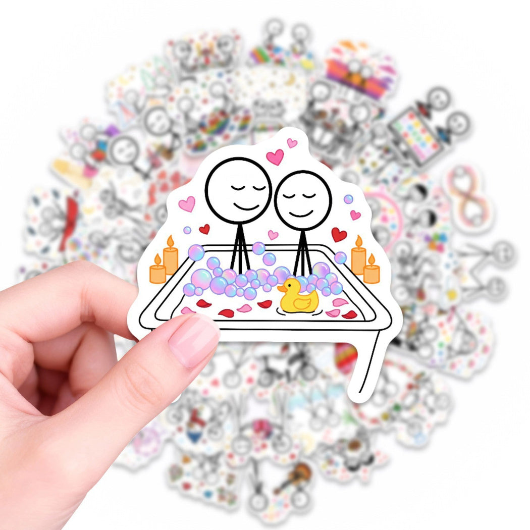 Lunira - Romantic Stick-Figure Sticker Pack - product view 1