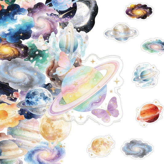 Galaxy planet sticker assortment