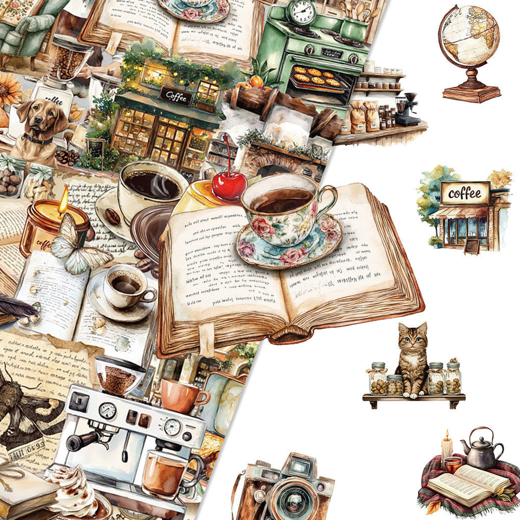 Lunira - Coffee Café Illustration Sticker Pack