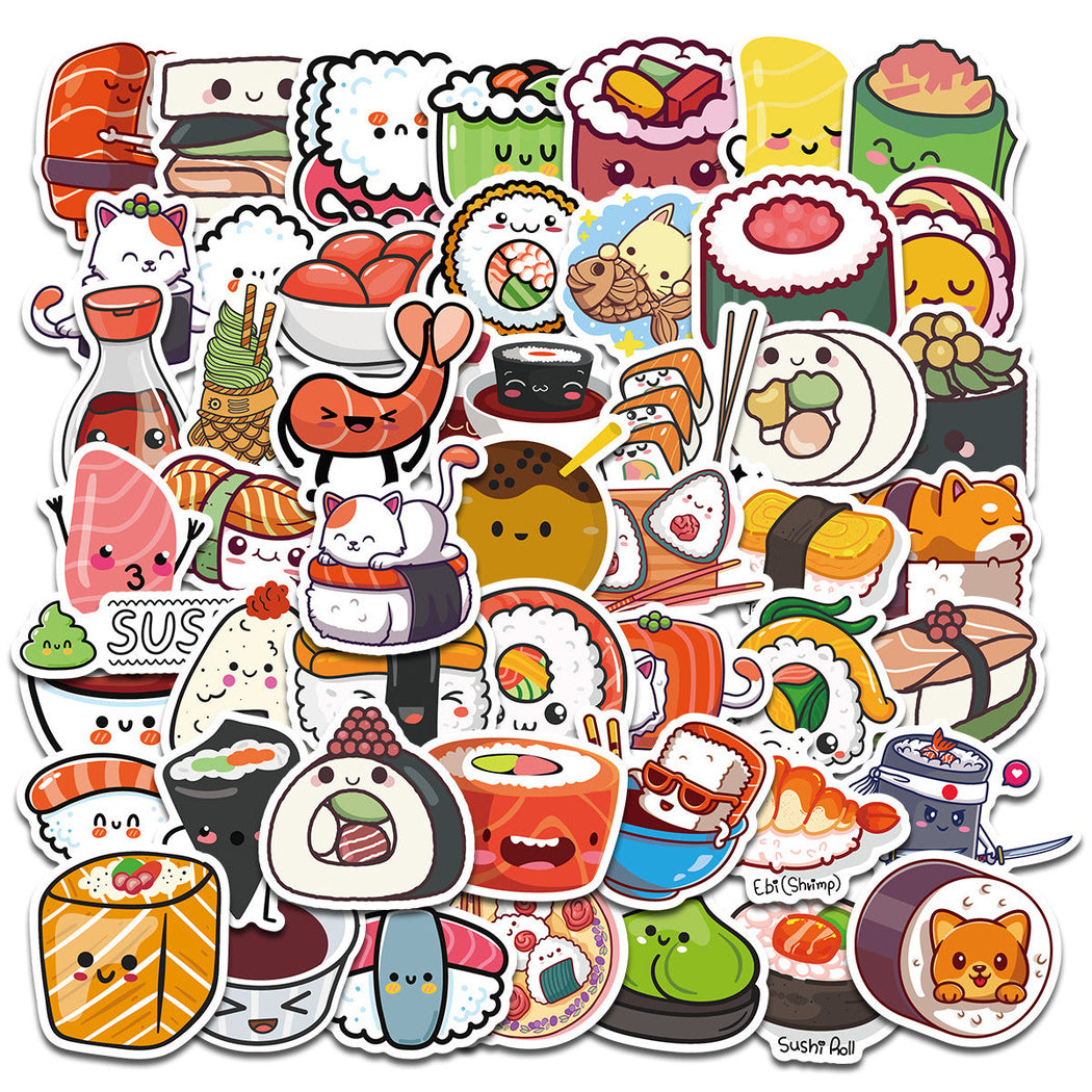Lunira - Cartoon Sushi Food Sticker Pack - product view 1