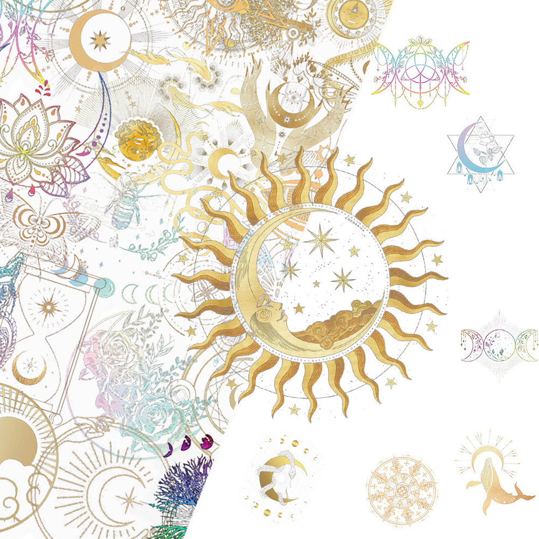 Lunira - Iridescent Celestial Symbol Sticker Pack