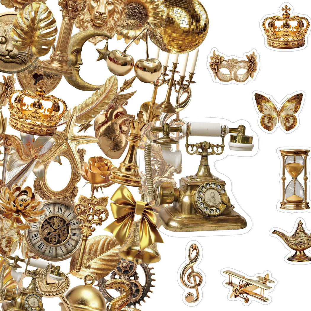 Antique clock sticker assortment