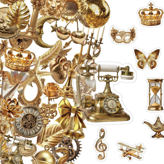 Antique clock sticker assortment