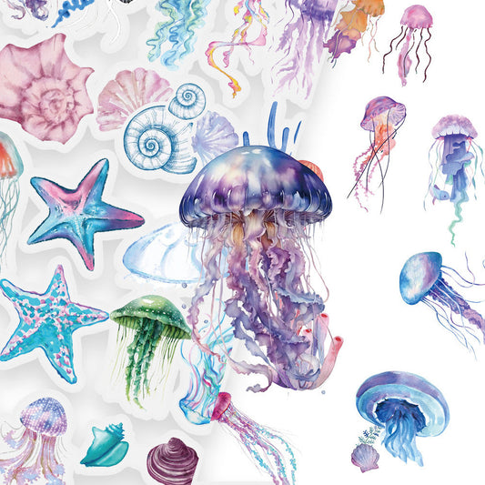 Lunira - Jellyfish Starfish Ocean Sticker Pack