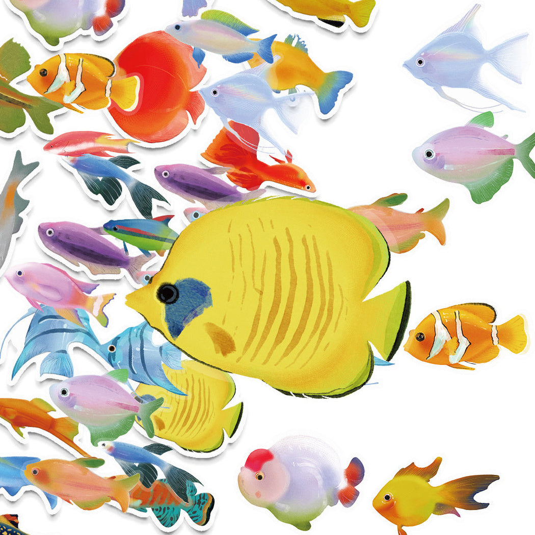 Lunira - Colorful Fish Watercolor Sticker Pack