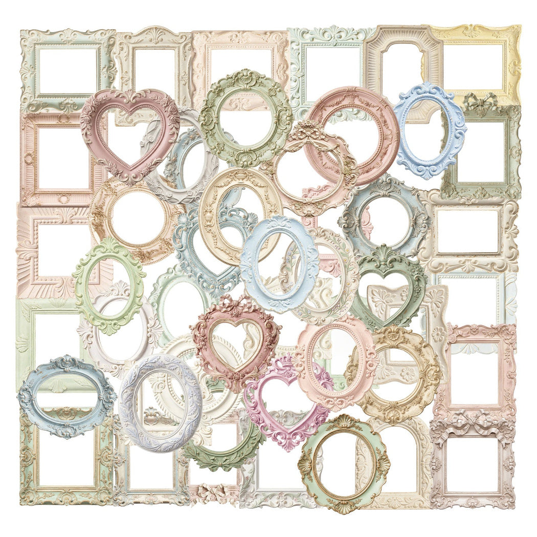 Pastel picture frame sticker assortment