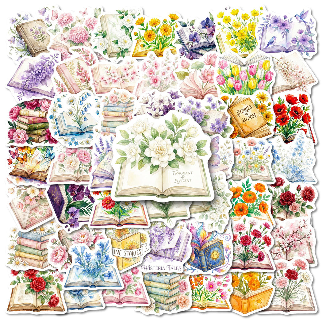 Lunira - Watercolor Book Floral Sticker Pack - product view 1