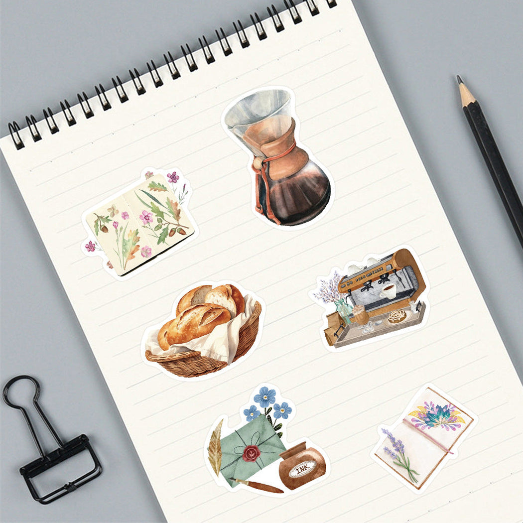 Lunira - Autumn Memory Cozy Collage Sticker Pack