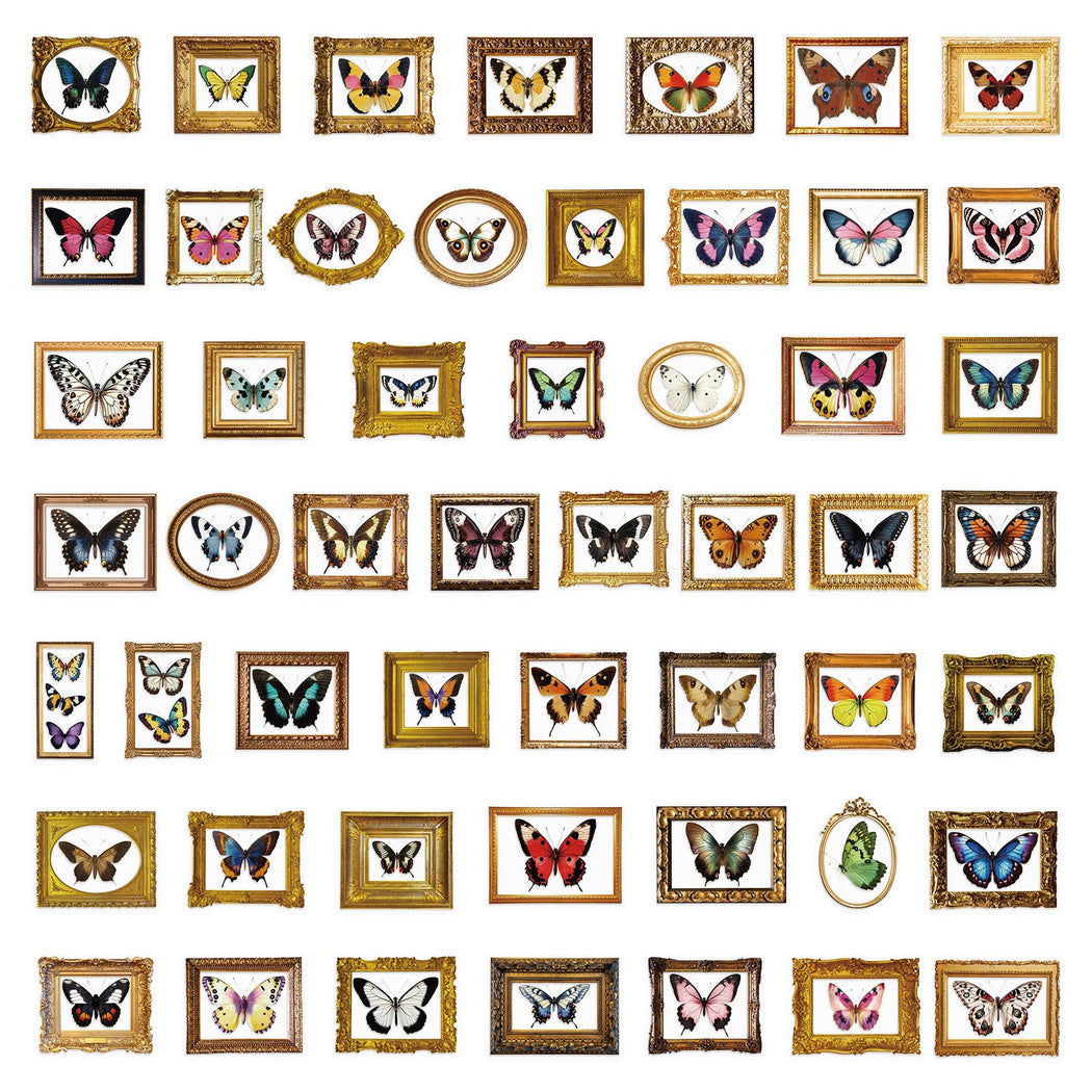 Lunira - Framed Butterfly Specimen Sticker Pack