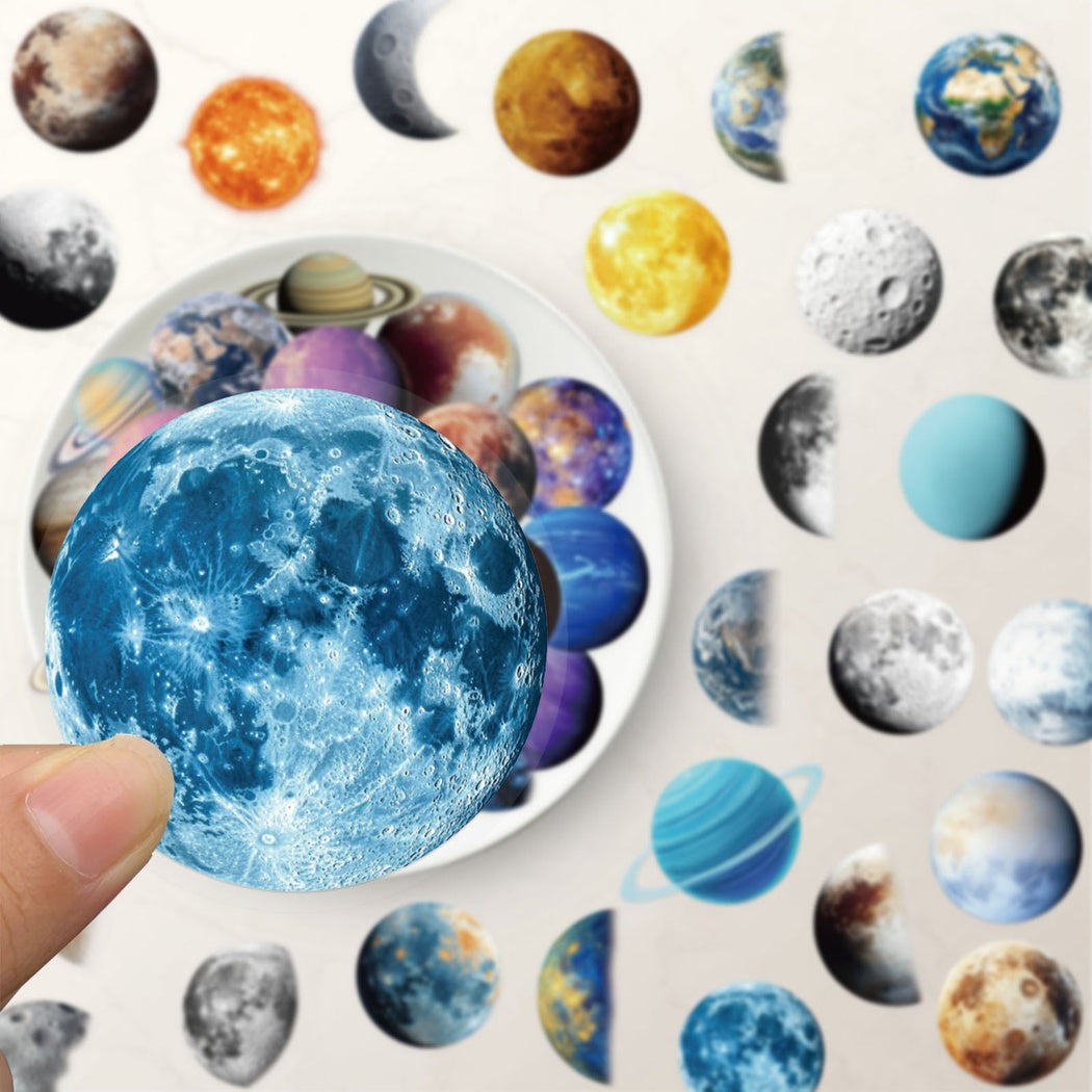 Lunira - Colorful Planet Celestial Sticker Pack