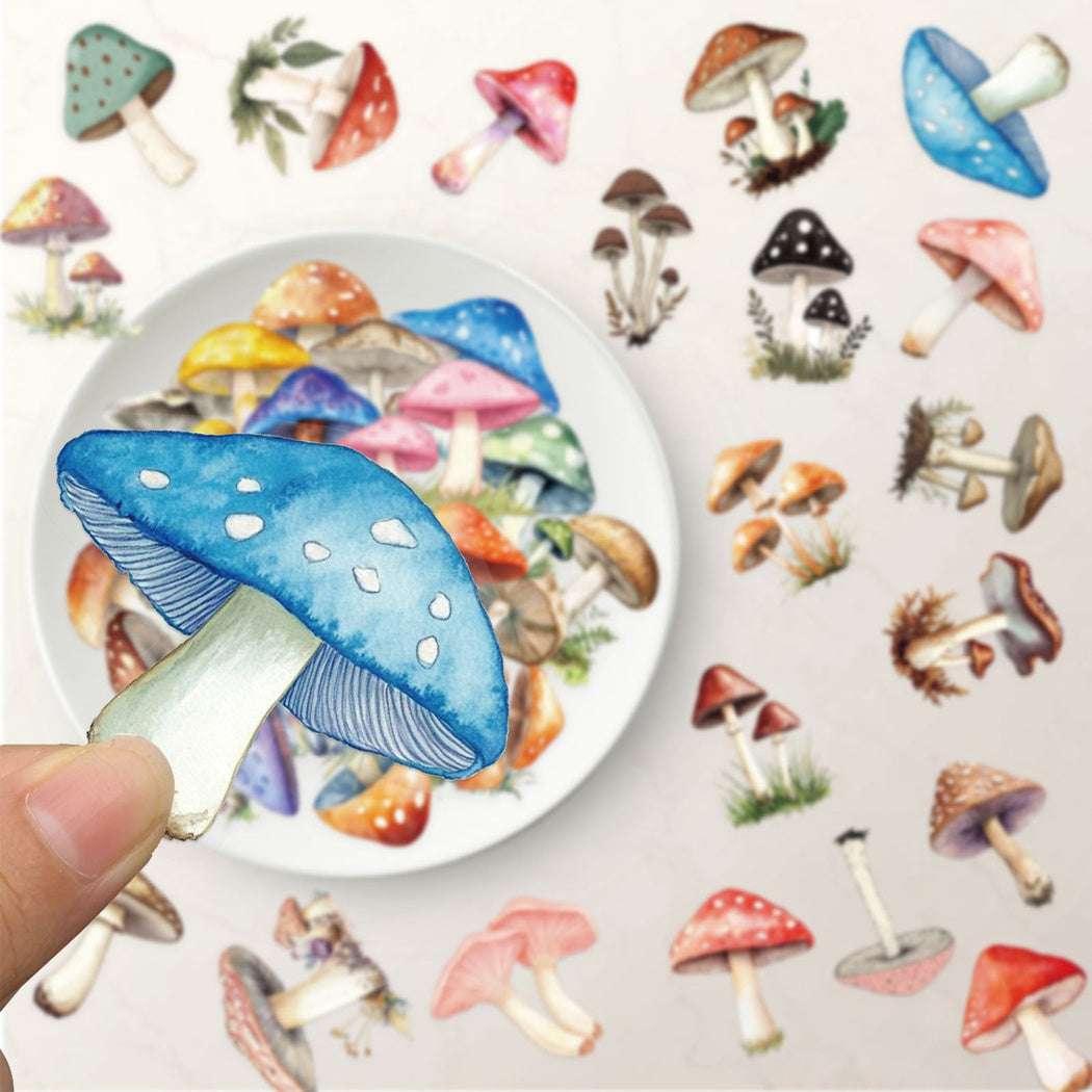 Lunira - Watercolor Mushroom Nature Sticker Pack