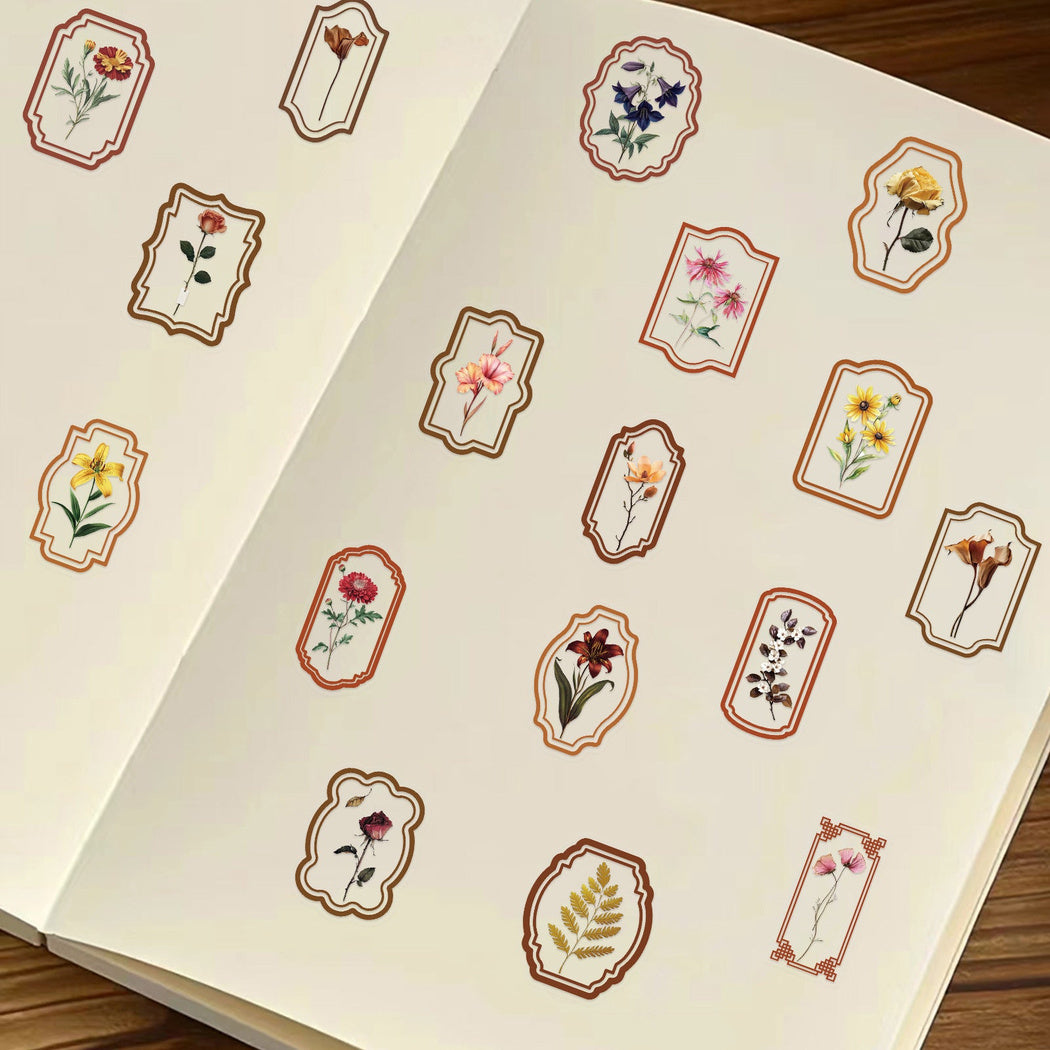 Lunira - Vintage Botanical Label Sticker Pack