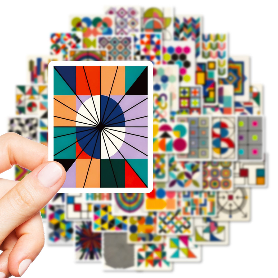 Lunira - Colorful Geometric Abstract Sticker Pack - product view 2 2