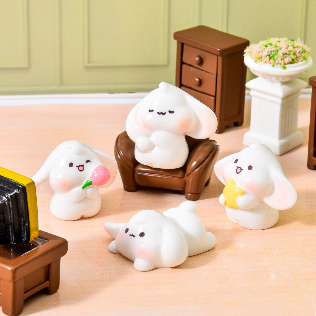 Lop-Eared Rabbit Pose Miniature Figurine, product view 2