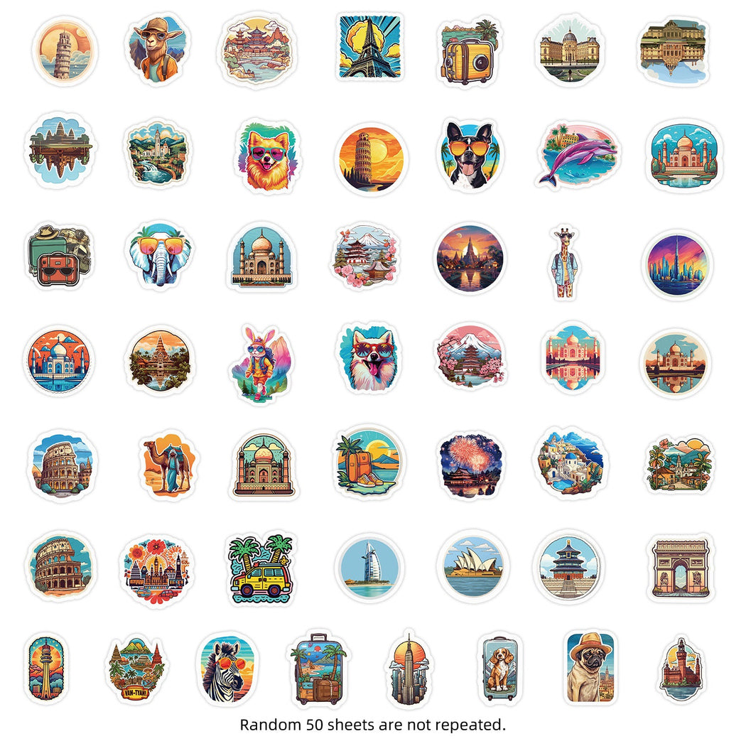 Lunira - Nordic Travel Landmark Sticker Pack - product view 2