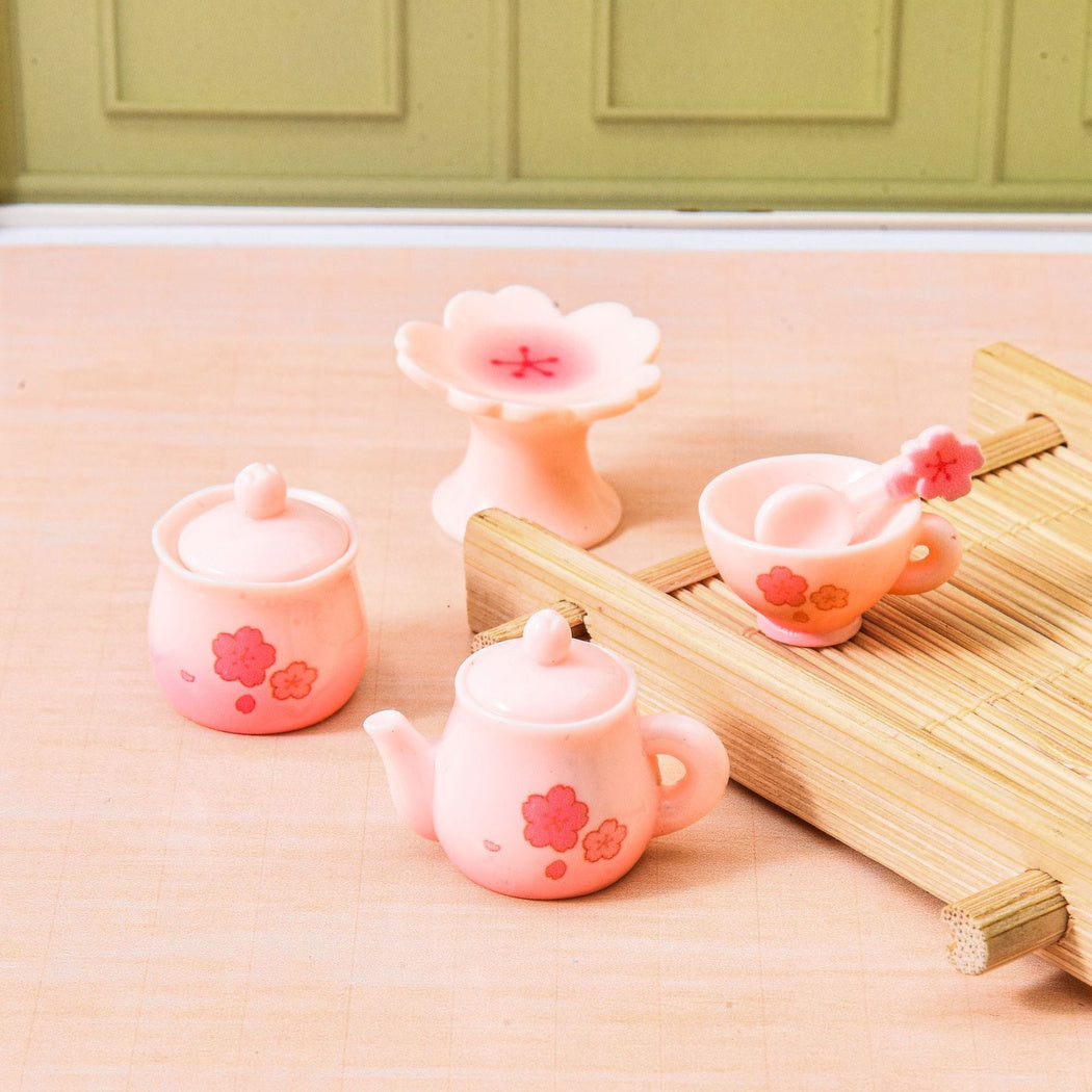 Pink Cherry Blossom Tea Ware Miniature, product view 2