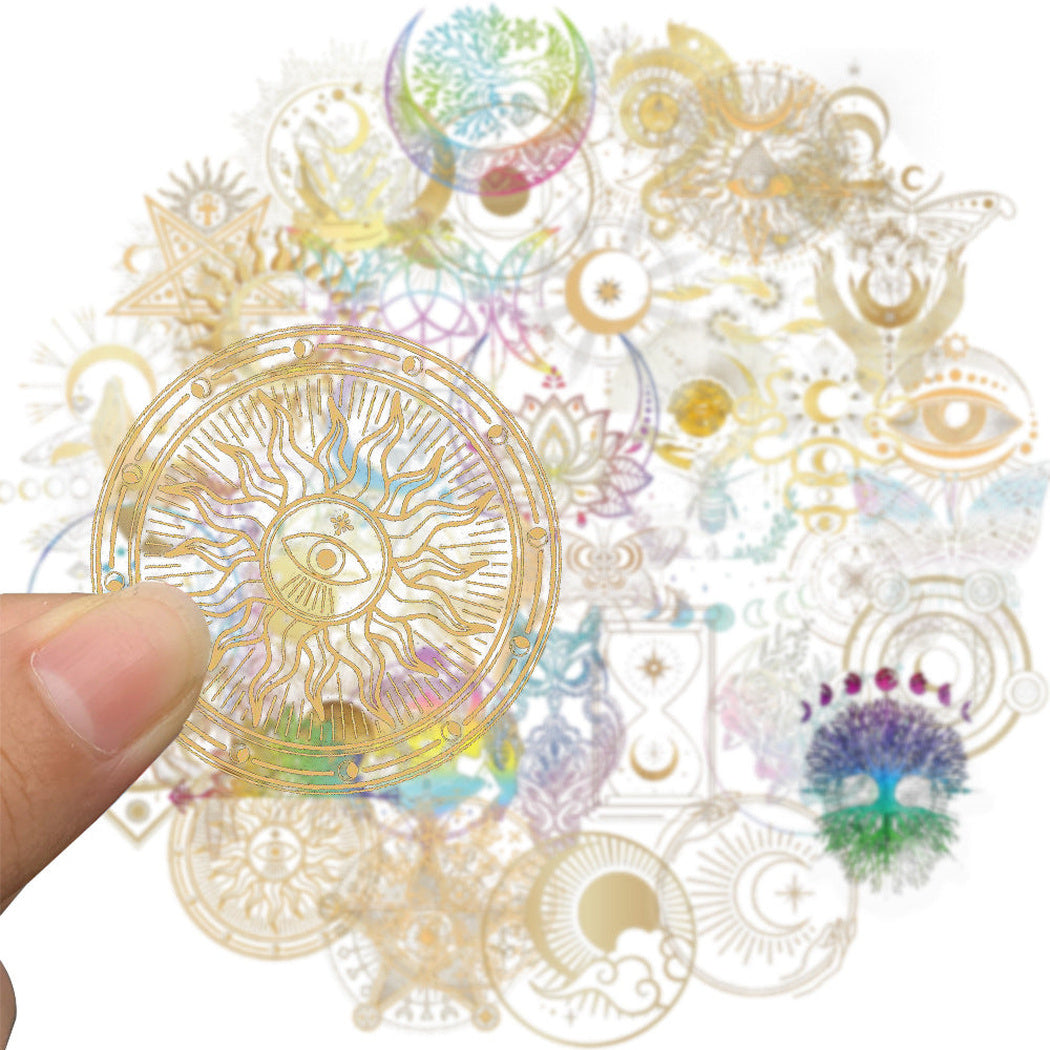Lunira - Iridescent Celestial Symbol Sticker Pack