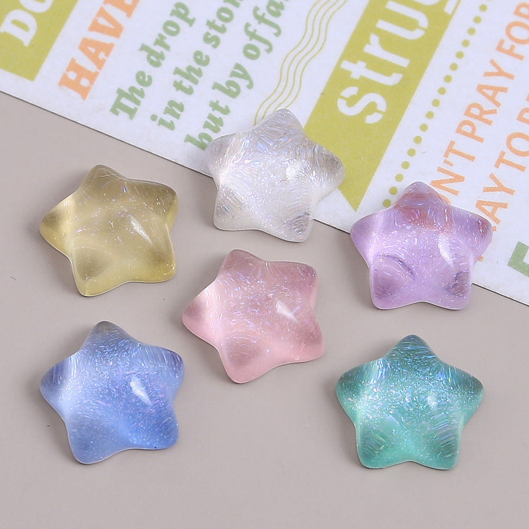 Translucent Pastel Star Craft Embellishment, product view 2