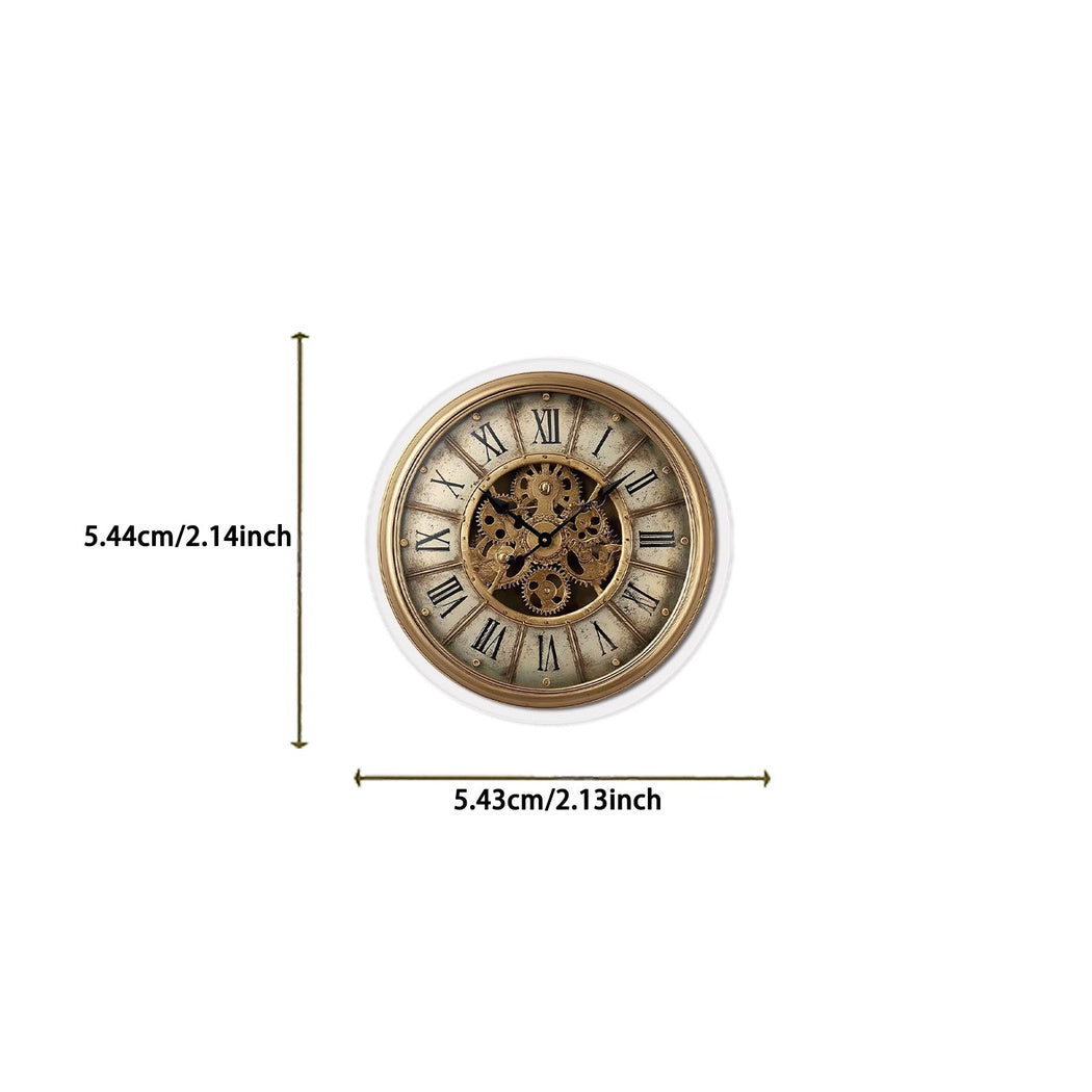 Antique clock sticker design and size detail
