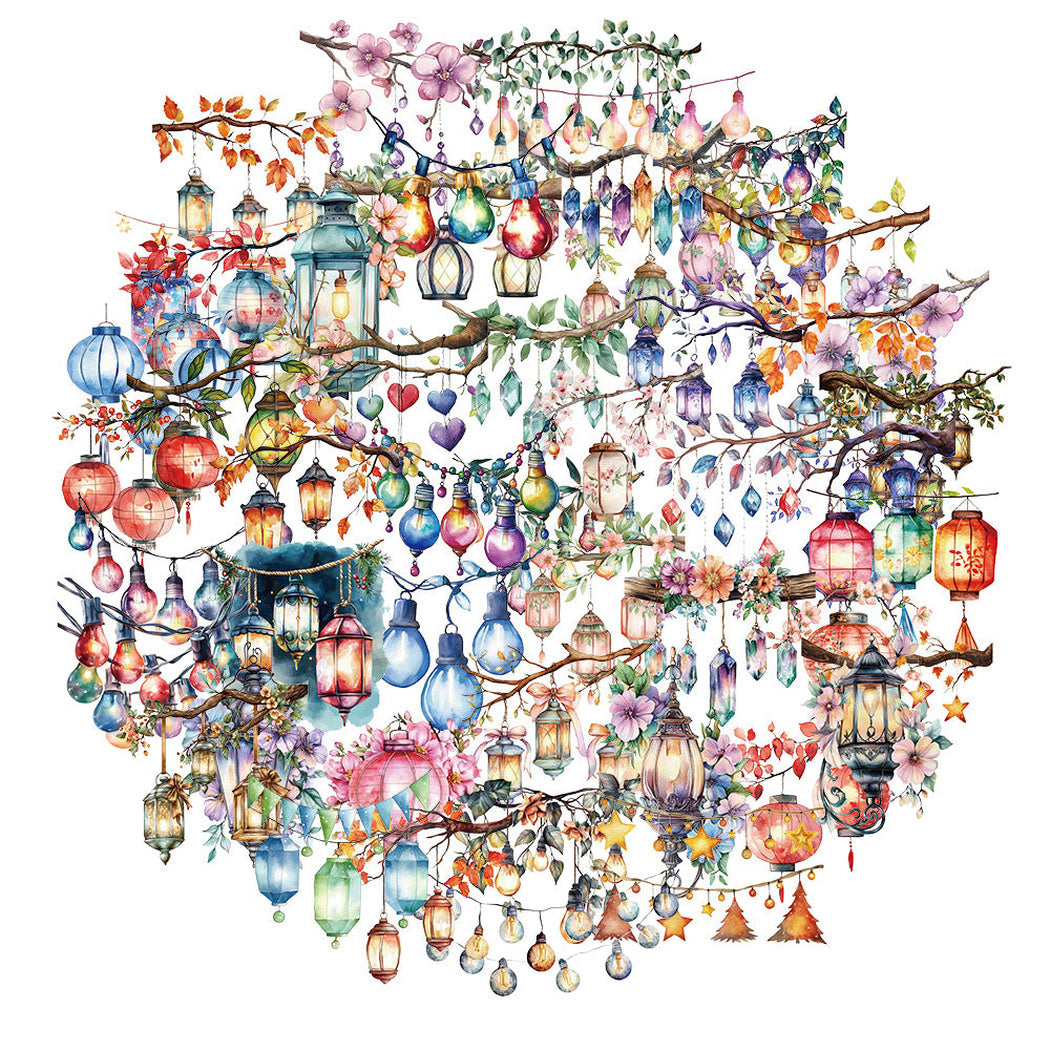 Lunira - Lantern Nightscape Chinese Sticker Pack