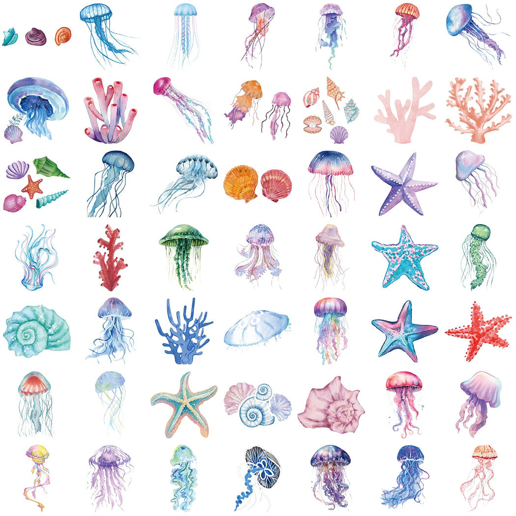 Lunira - Jellyfish Starfish Ocean Sticker Pack