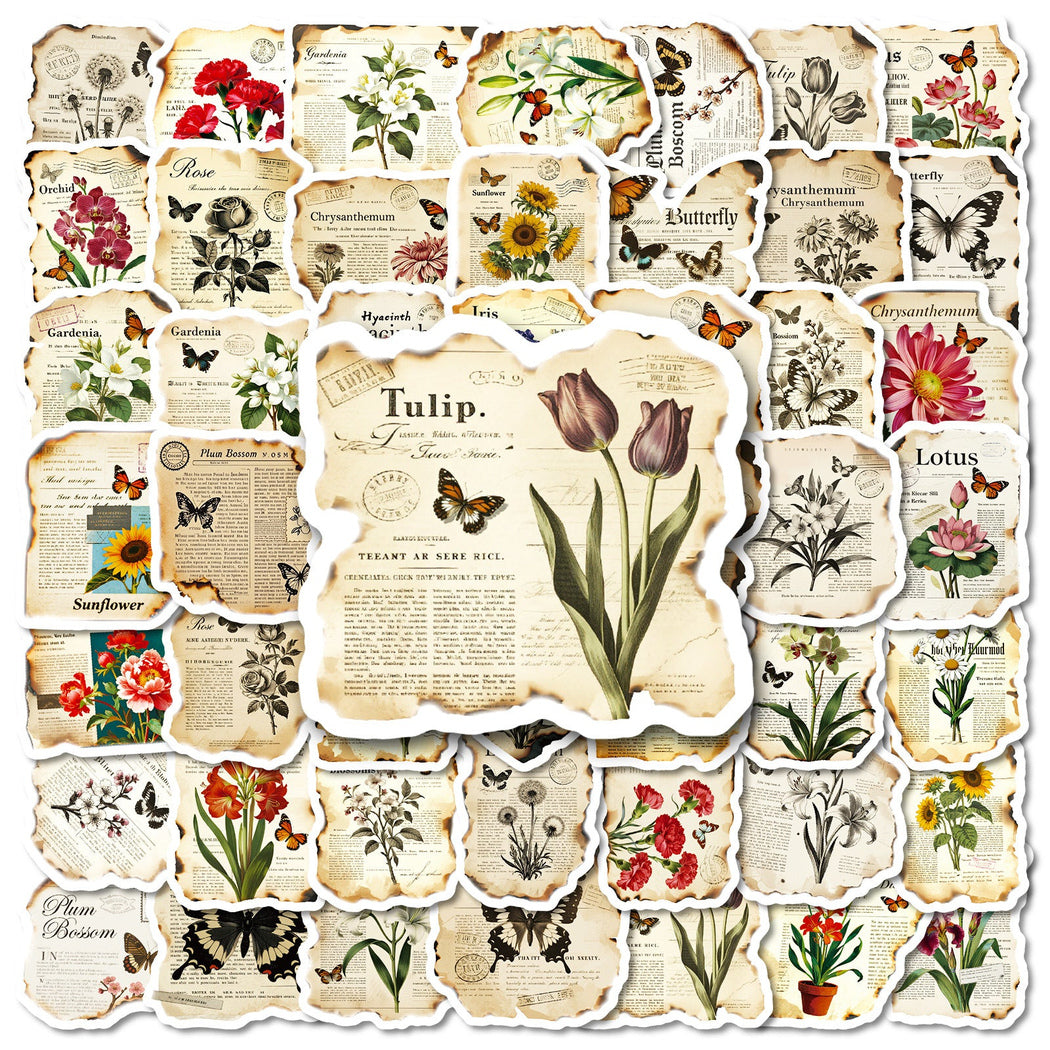 Lunira - Vintage Botanical Butterfly Sticker Pack - product view 2