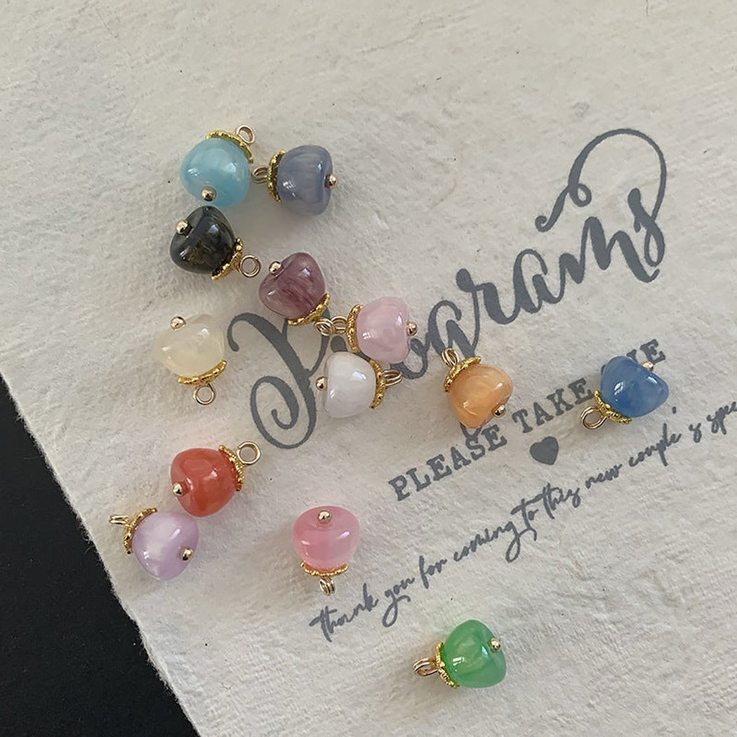 DIY 10 Pack 11mm Apple Shank Buttons, product view 2