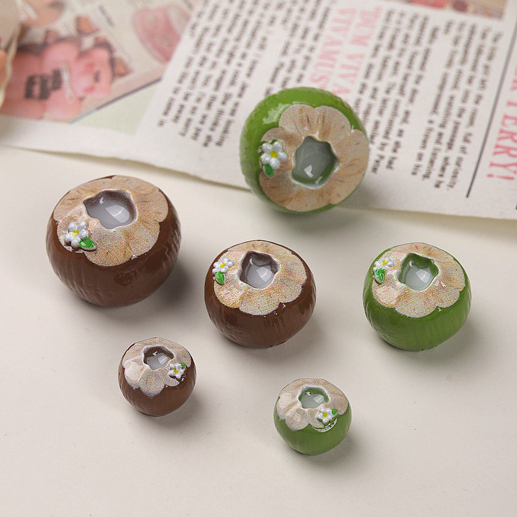 Two-Tone Coconut Craft Embellishment, product view 2
