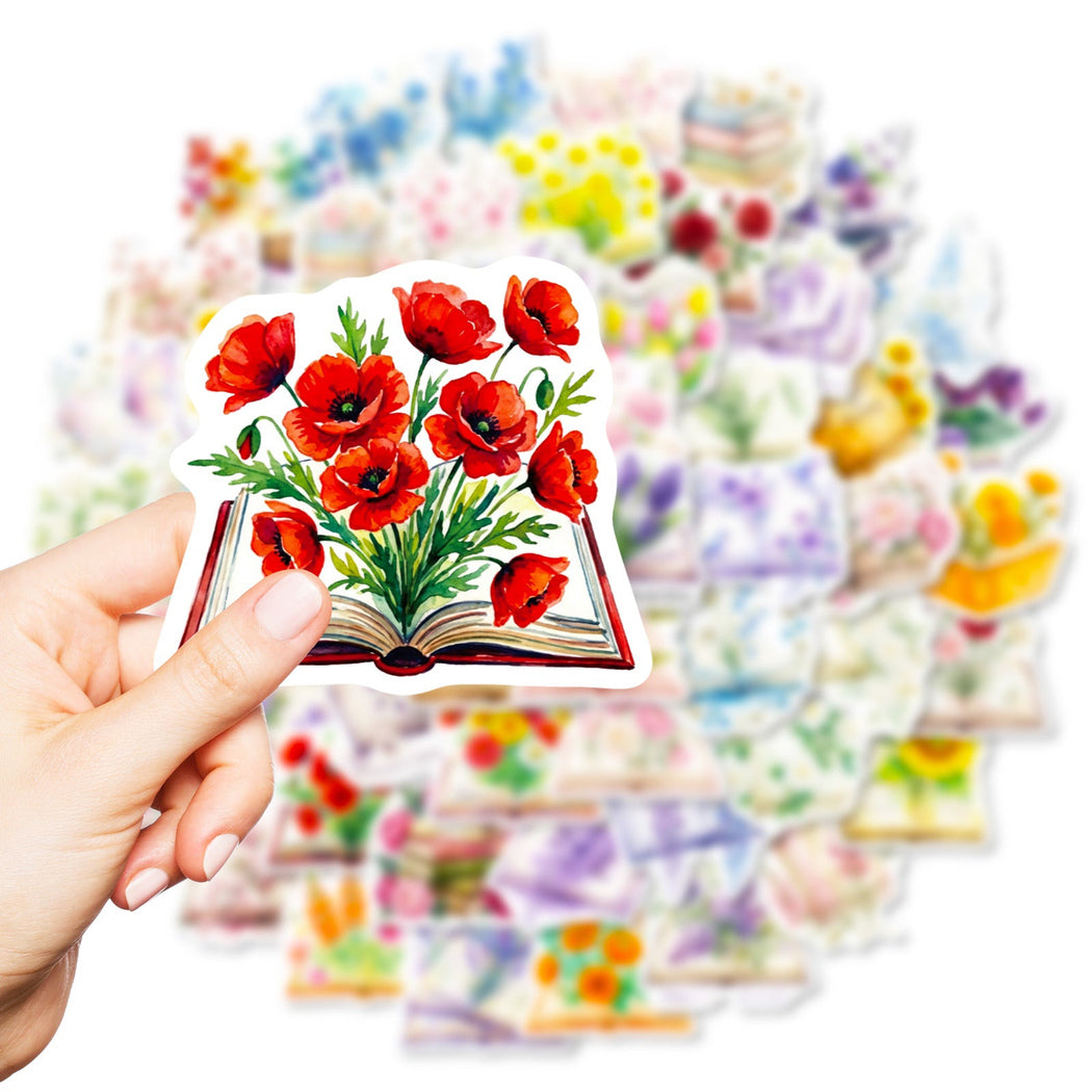 Lunira - Watercolor Book Floral Sticker Pack - product view 2