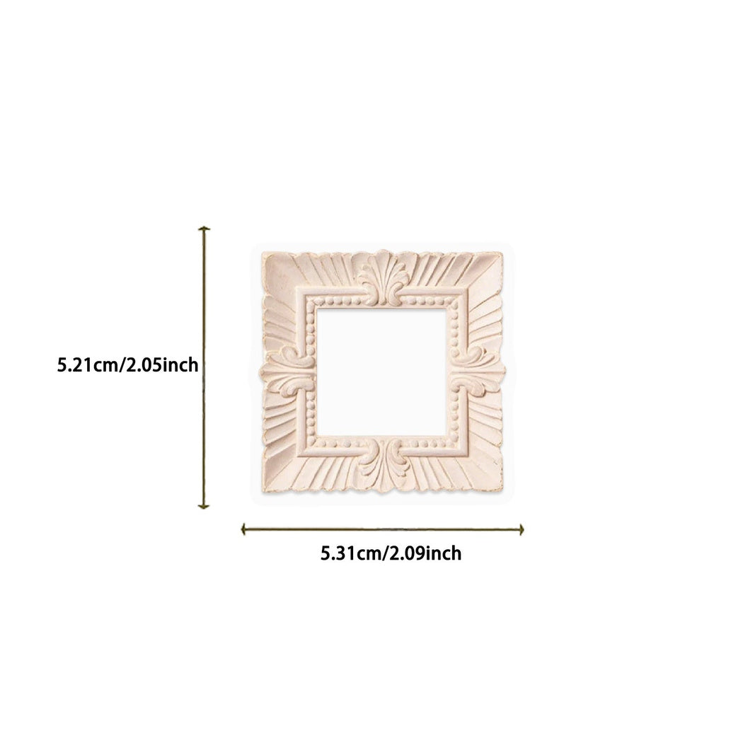 Pastel picture frame sticker design and size detail