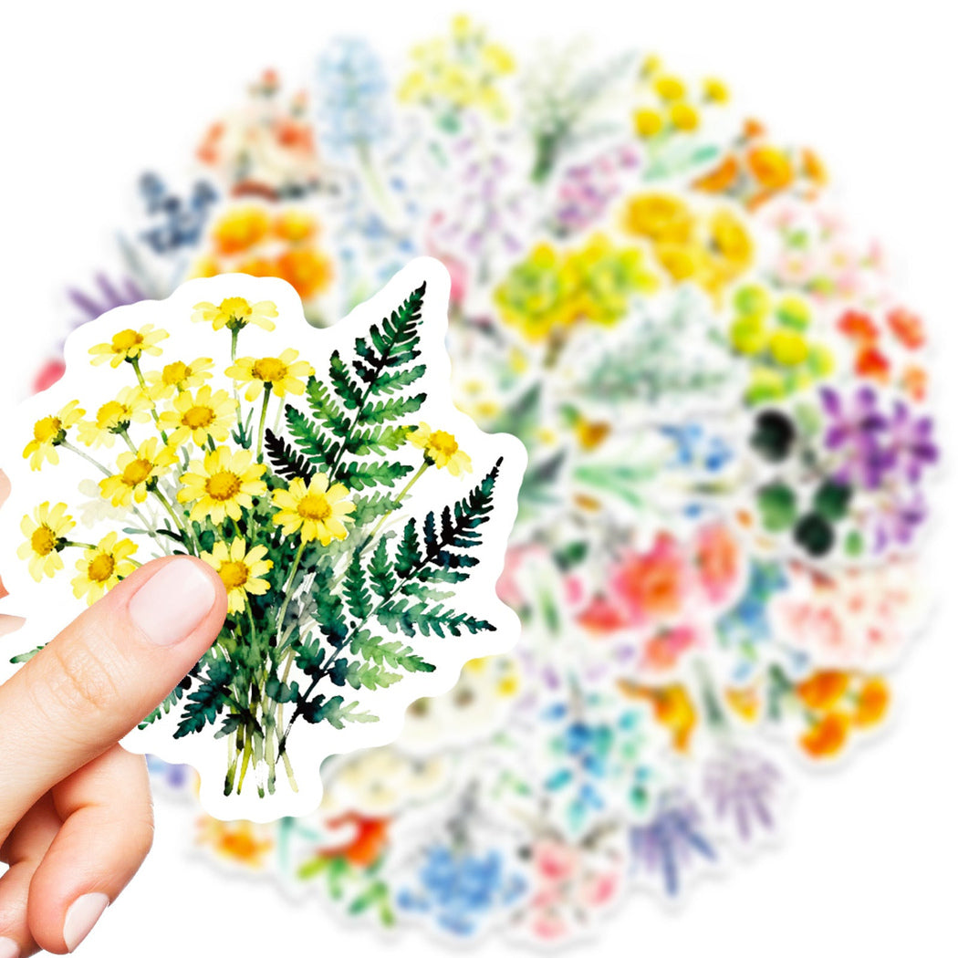 Lunira - Watercolor Wildflower Bouquet Sticker Pack - product view 2