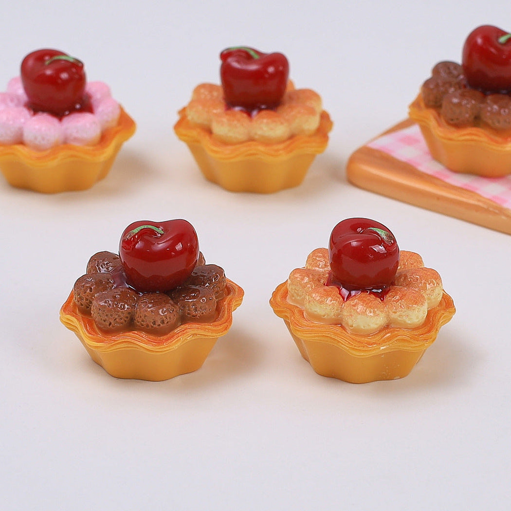 Cherry Cream Tart Craft Embellishment, product view 2
