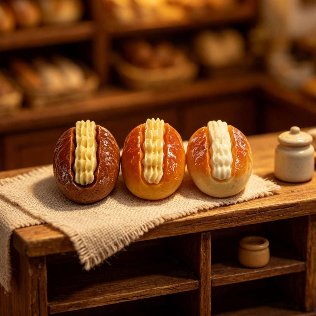 Miniature Cream Sandwich Bread Craft Embellishment, product view 2