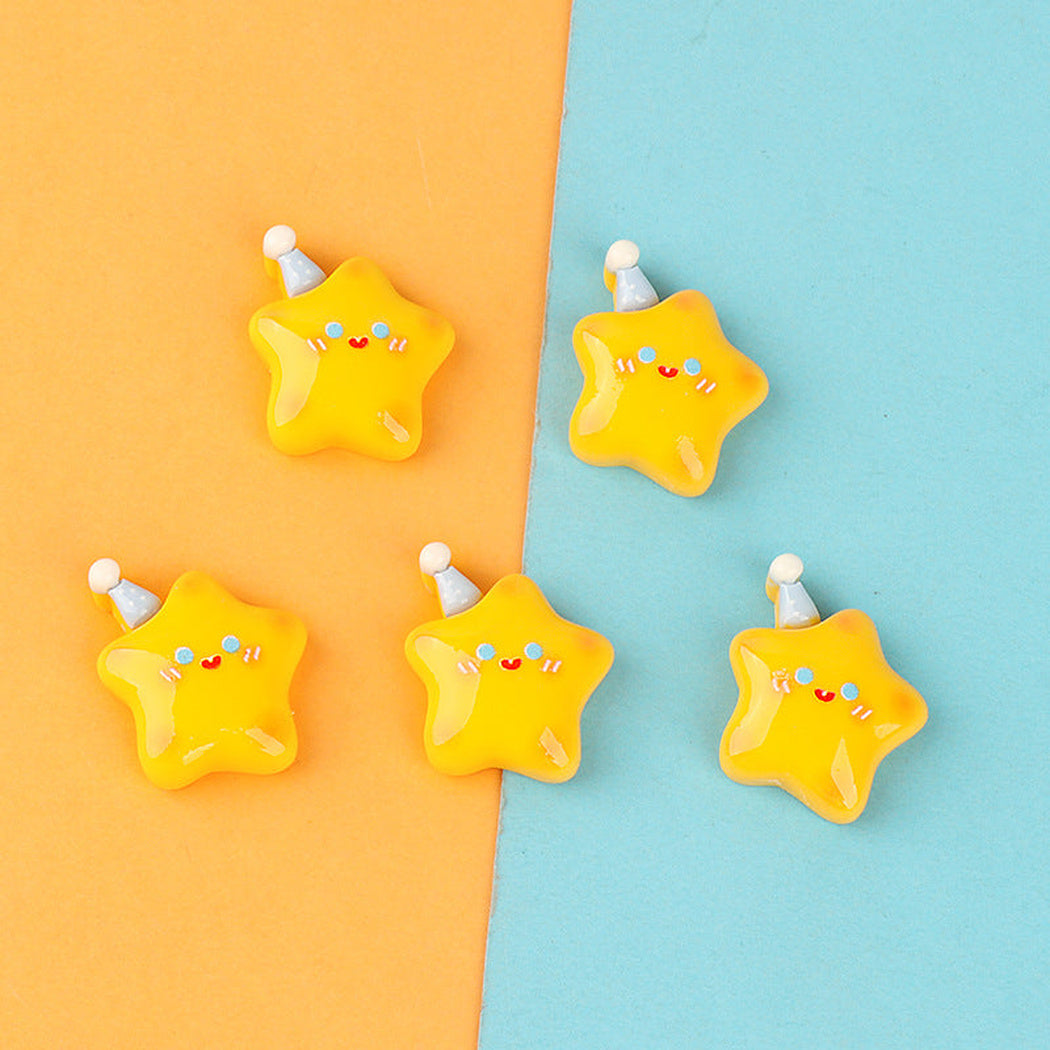 Yellow Hat Star Craft Embellishment, product view 4