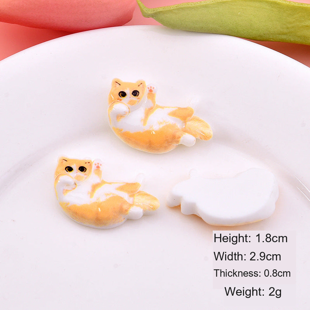 GoldenCat Realistic Cat Pose Fridge Magnet, single variant view