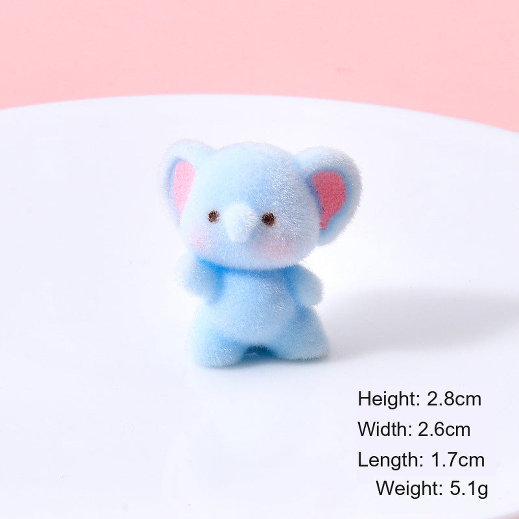 BlueSit Flocked Elephant Outfit Miniature Figurine, single variant view