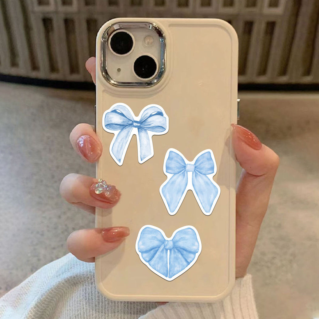 Lunira - Blue Bow Ribbon Sticker Pack