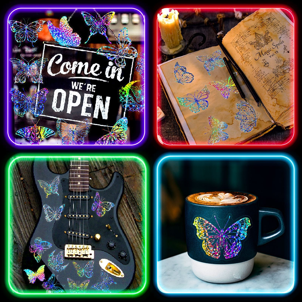 Lunira - Holographic Butterfly Sticker Pack - product view 3 3