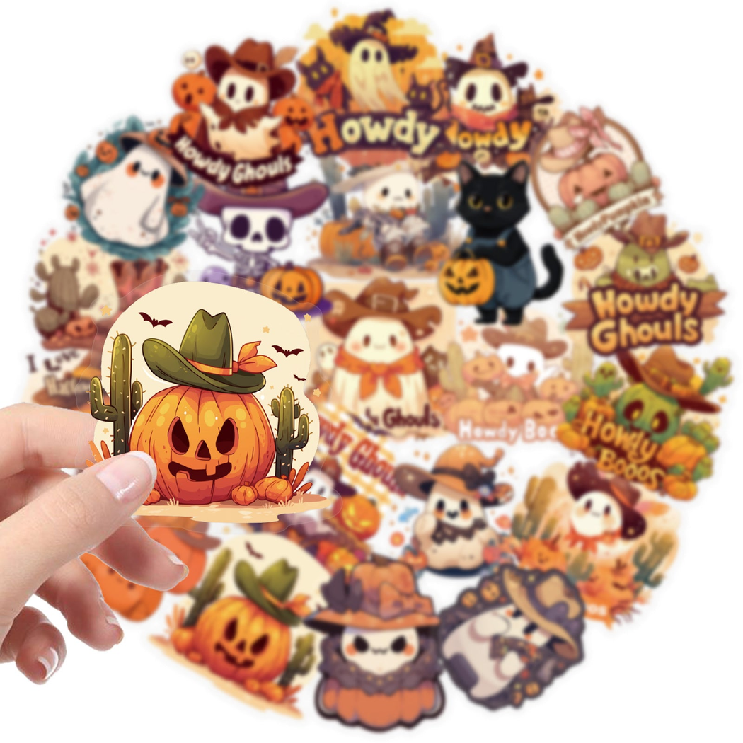 Lunira - Halloween Cowboy Character Sticker Pack - product view 3 3