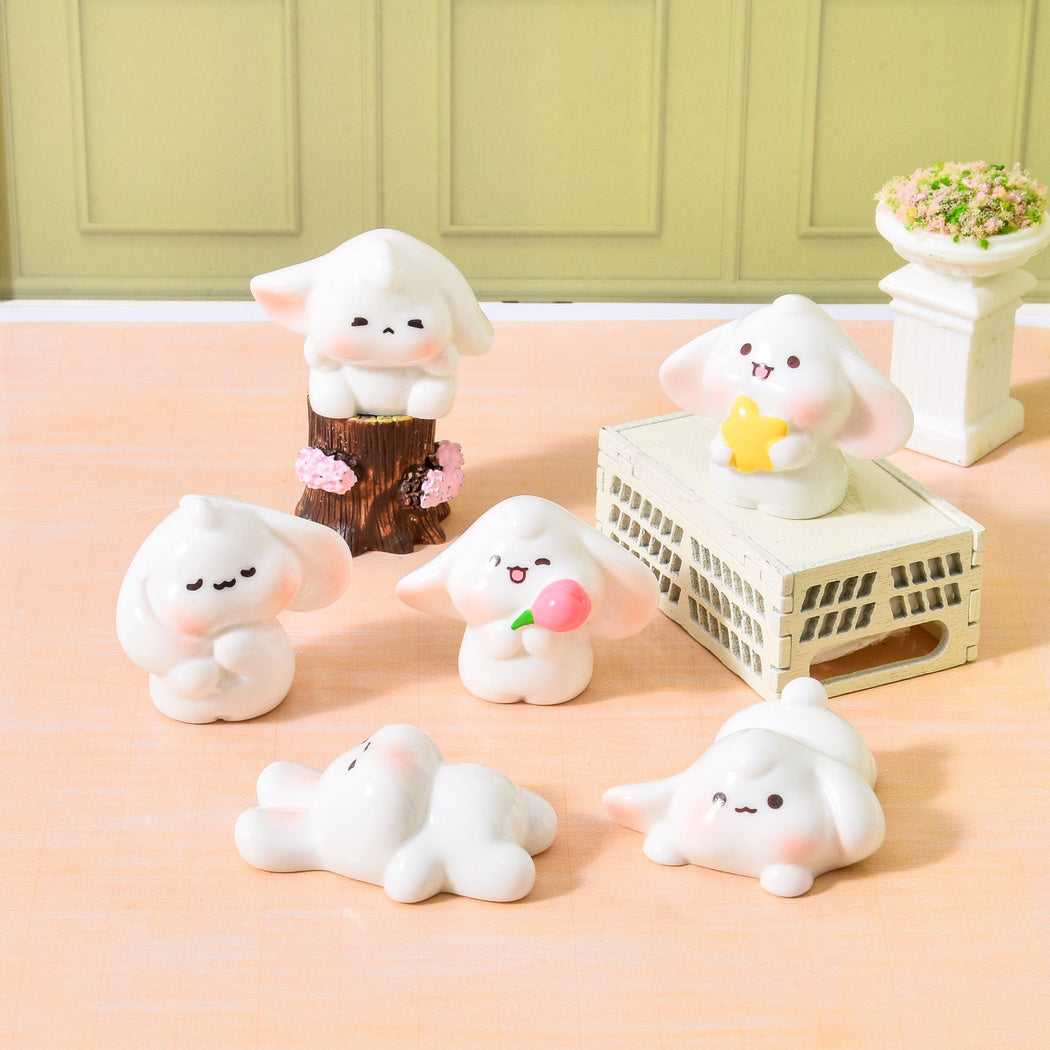 Lop-Eared Rabbit Pose Miniature Figurine, product view 3