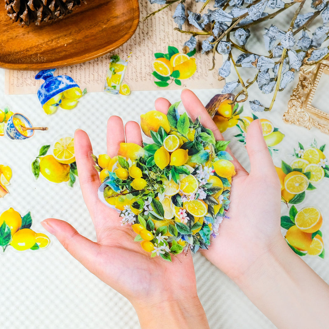Lunira - Yellow Lemon Botanical Sticker Pack - product view 3