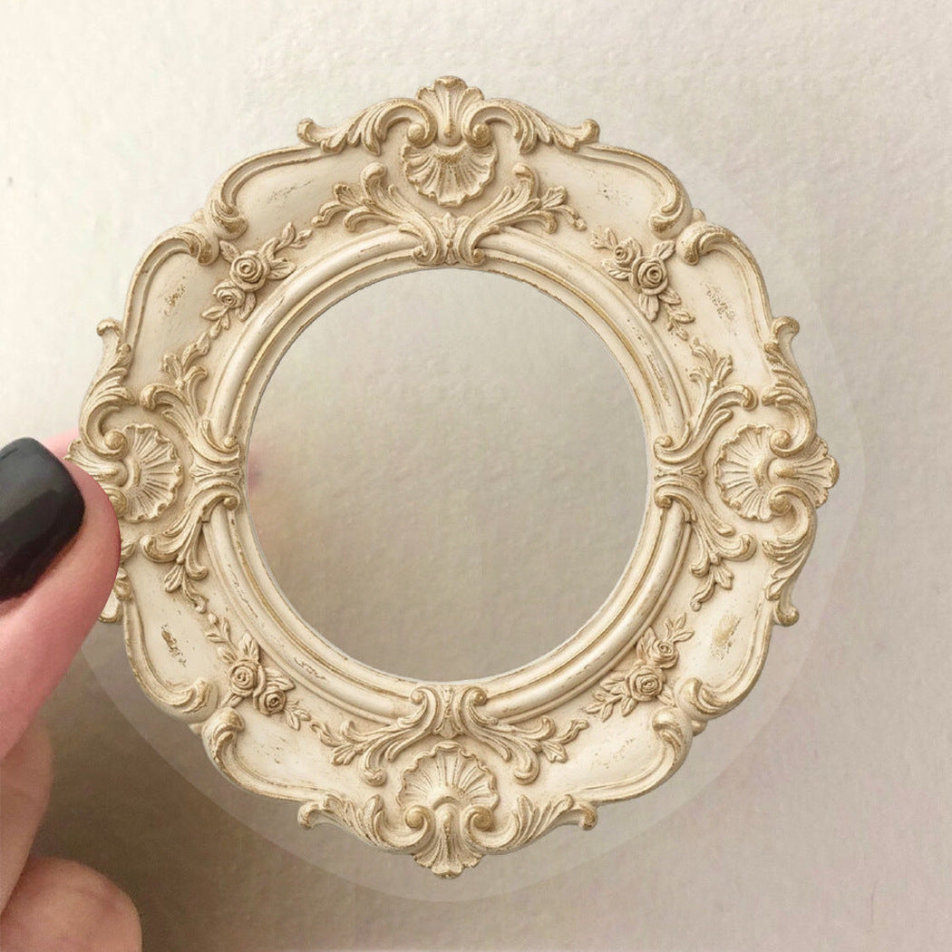 Pastel picture frame sticker close-up