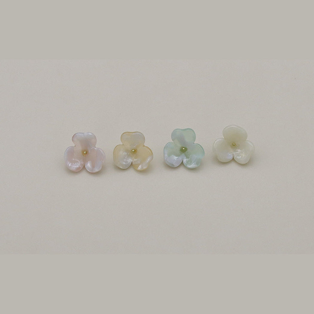 DIY 10 Pack Floral Two-Tone Shank Buttons, product view 3