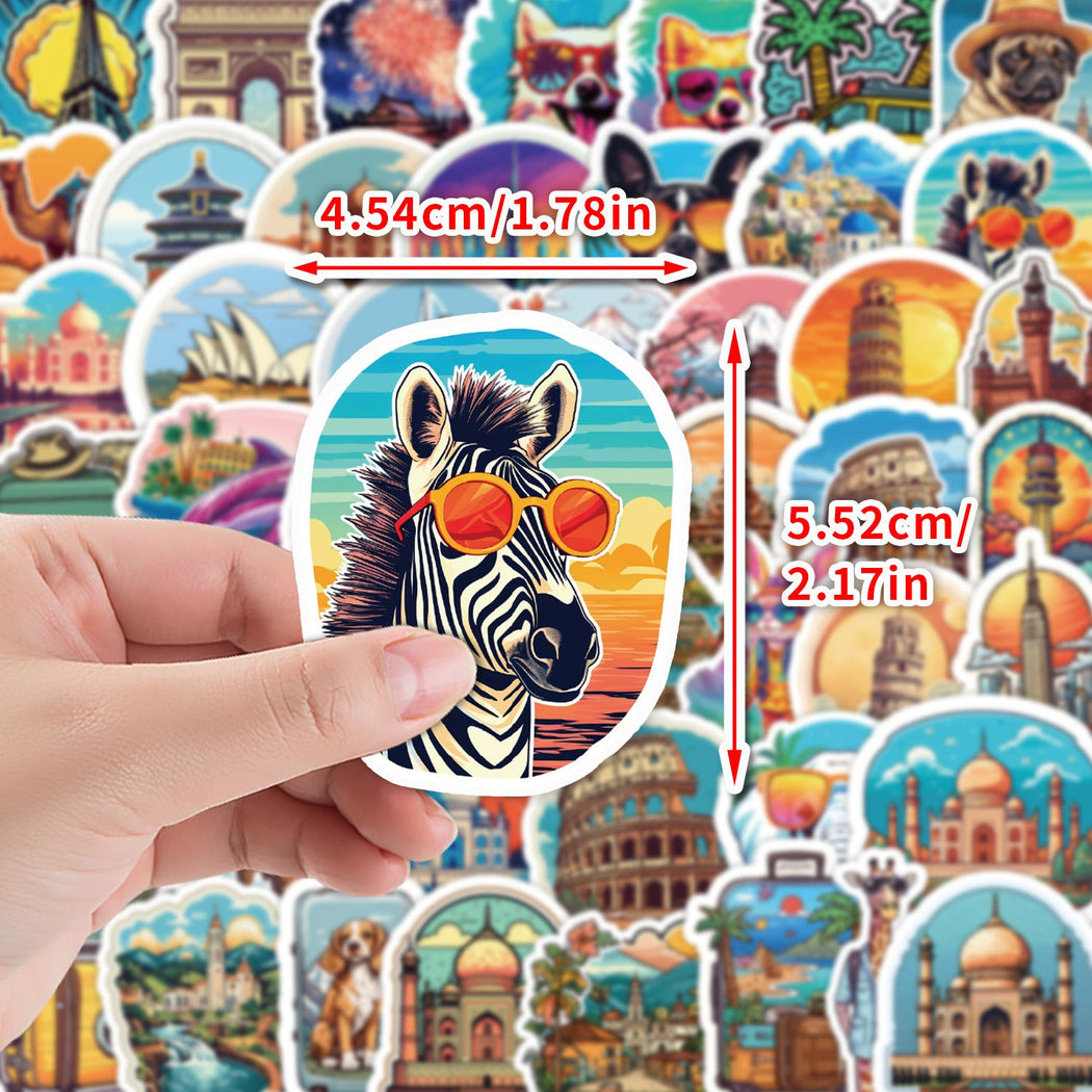 Lunira - Nordic Travel Landmark Sticker Pack - product view 3