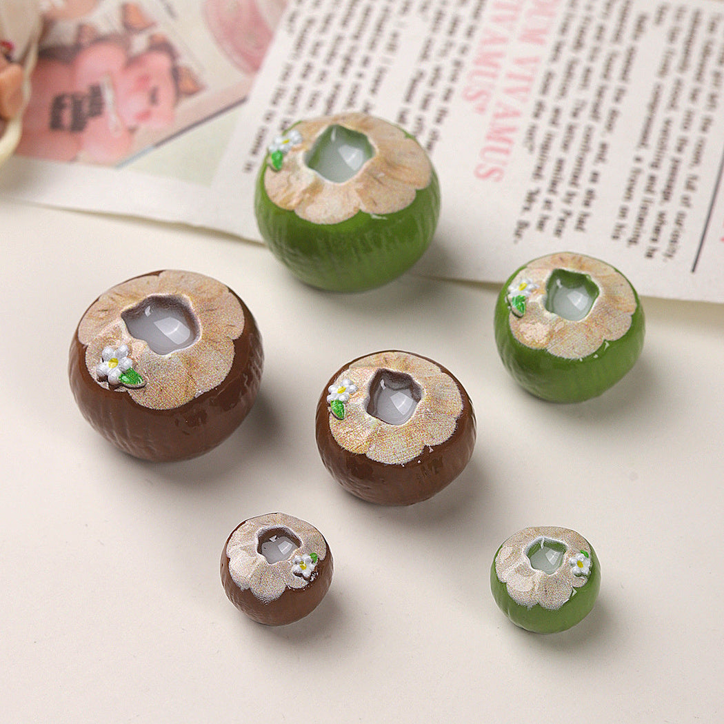 Two-Tone Coconut Craft Embellishment, product view 3
