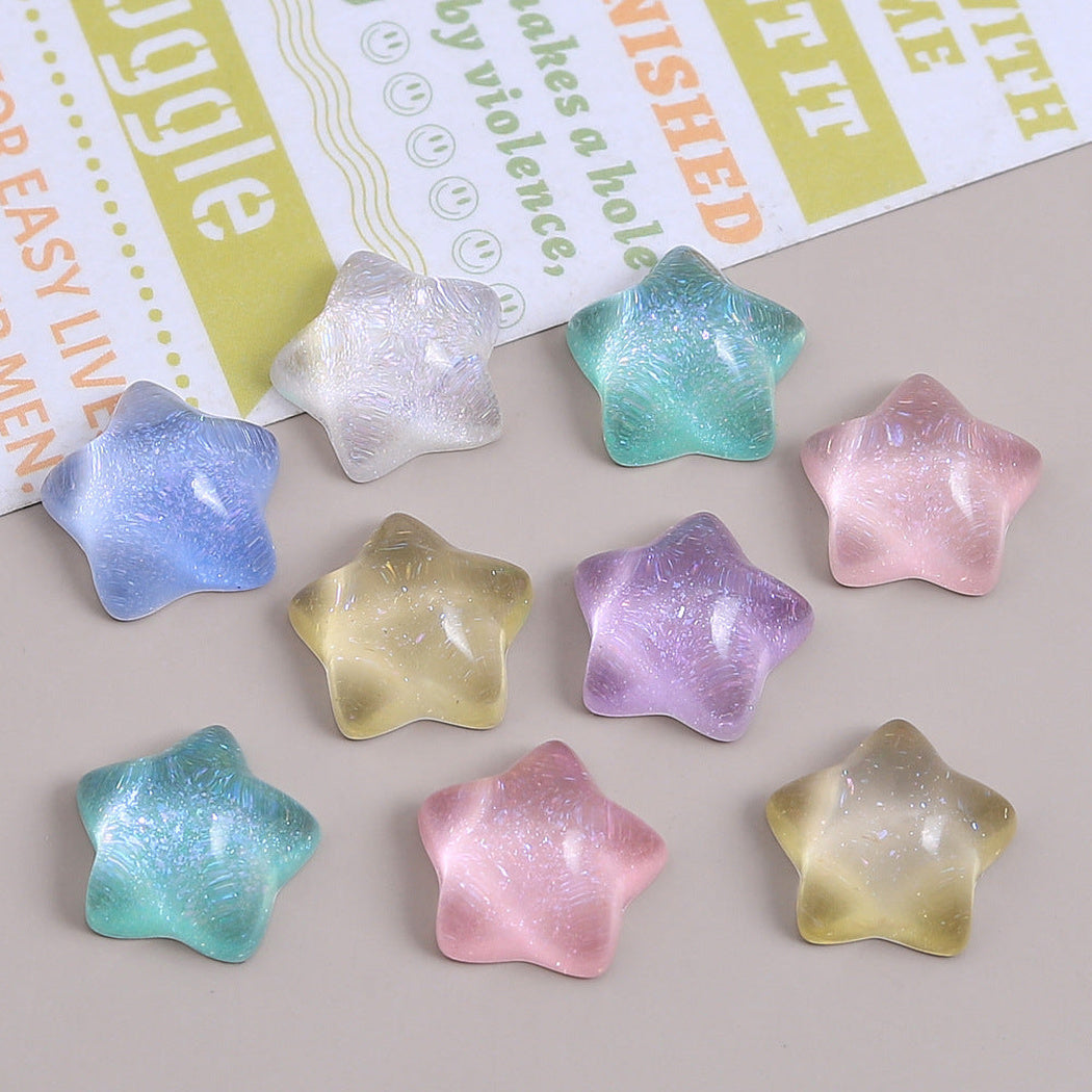 Translucent Pastel Star Craft Embellishment, product view 3