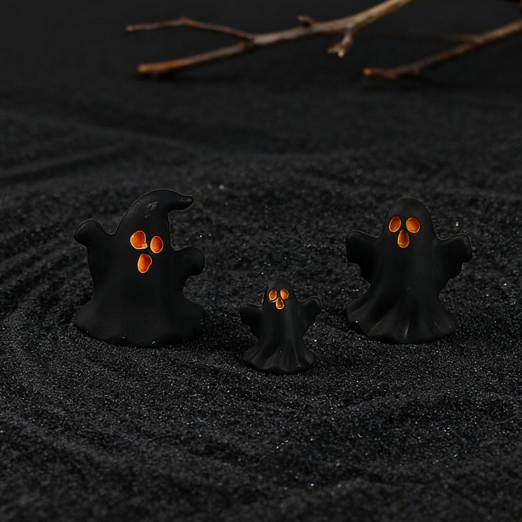 Halloween Black and White Ghost Figurine, product view 3